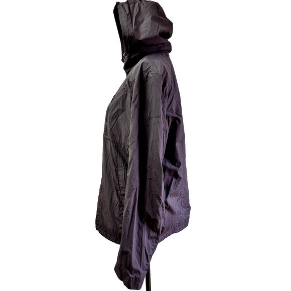 Cole Haan Men's Hooded Jacket SZ M Black Lined Windbreaker Soft Hooded Full Zip - Picture 4 of 16